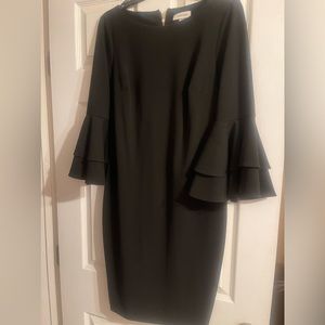 Calvin Klein sheath black dress CLASSIC